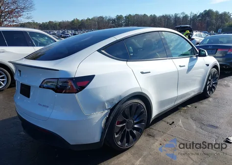 2023 Tesla Model Y Performance Dual Motor All-Wheel Drive from USA, damaged, VIN 7SAYGDEF6PF665311